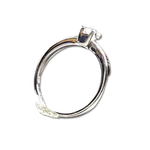 anello oro bianco con diamante solitario ct 0,18 H di Bliss|bonini-gioielli