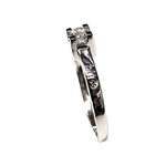 anello oro bianco con diamante solitario ct 0,18 H di Bliss|bonini-gioielli