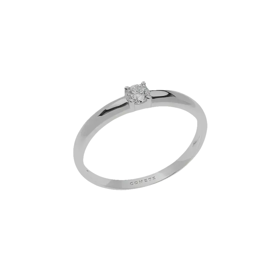 Anello oro bianco con diamante di COMETE GIOIELLI ANB 2526