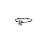 anello oro bianco diamante solitario ct 0,30 Bliss|bonini-gioielli