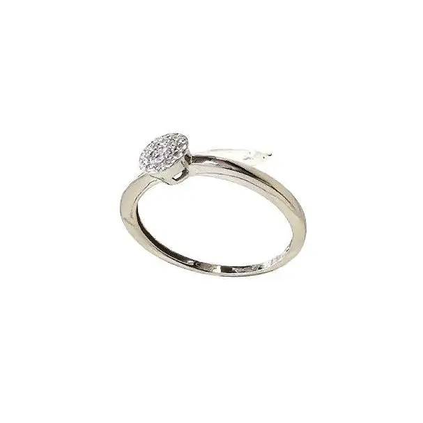 anello oro bianco donna pavé diamanti Bliss | bonini-gioielli