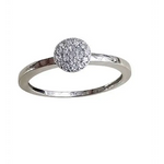 anello oro bianco donna pavé diamanti Bliss | bonini-gioielli