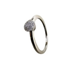 anello oro bianco donna pavé diamanti Bliss | bonini-gioielli