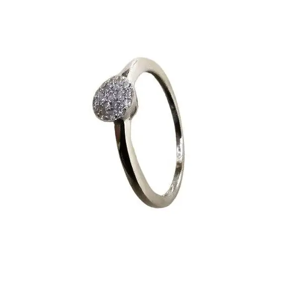 anello oro bianco donna pavé diamanti Bliss | bonini-gioielli