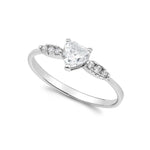 anello oro cuore zirconi Dea di Luce AMBROSIA AAZ 146|bonini-gioielli