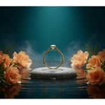 Anello Oro Giallo 750/1000 e Diamante Carré 0,16 ct|bonini-gioielli