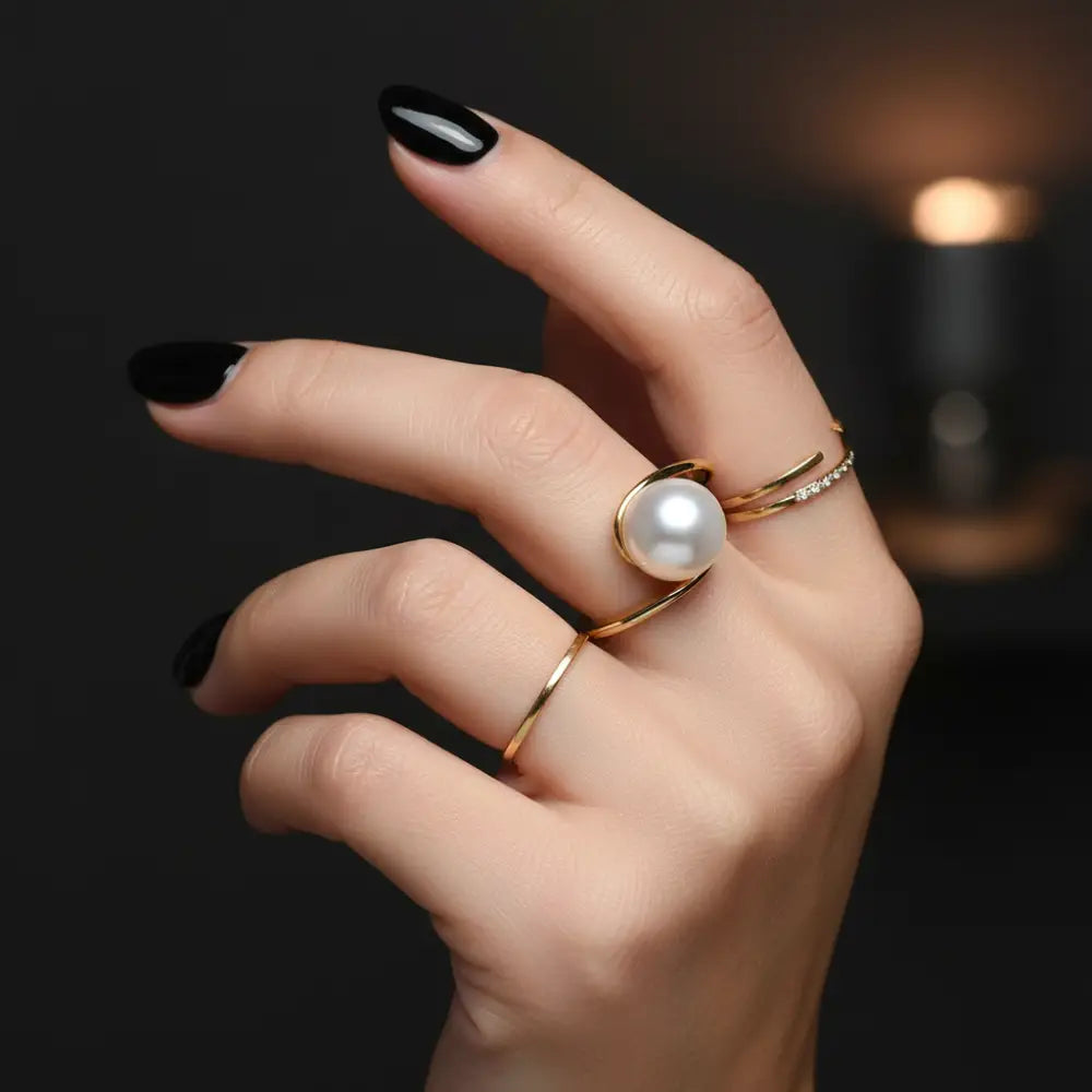 Anello Oro Giallo e perla coltivata 7,5/8 mm COMETE ANP 417 G - anello