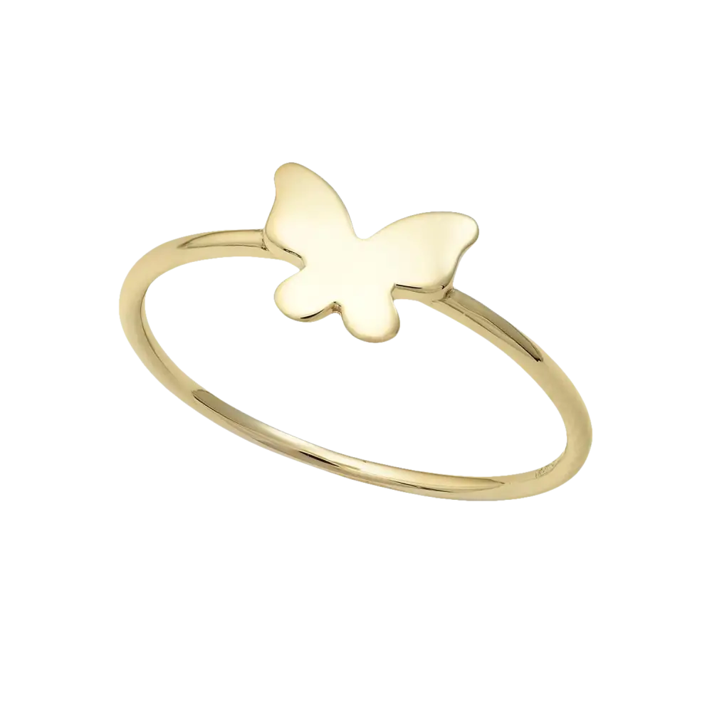 Anello oro giallo farfalla AAZ 110 AMBROSIA con design elegante e dettagli raffinati