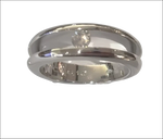 Anello Platino con Diamante Solitario Anello, elegante argento due toni