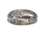 anello platino con diamante solitario ct 0,16 UNOAERRE|bonini-gioielli