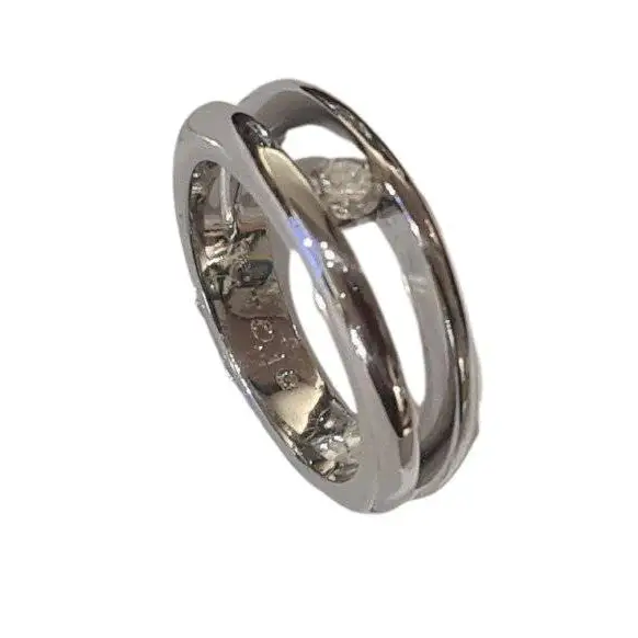 anello platino con diamante solitario ct 0,16 UNOAERRE|bonini-gioielli