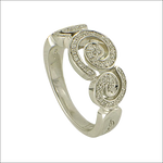 Anello in oro bianco e diamanti 0,25 Capriccio Salvini con spirali di diamanti