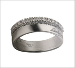 Anello in argento con band diamante di 0,23 ct collezione Emozioni Salvini