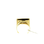 Anello Salvini Soap Opera Oro e Diamanti con anello signet in oro e top rettangolare