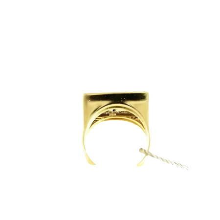 Anello Salvini Soap Opera Oro e Diamanti con anello signet in oro e top rettangolare