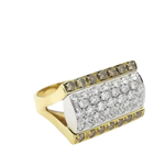 Anello Salvini Soap Opera Oro e Diamanti con oro bianco e diamanti chiari e marroni