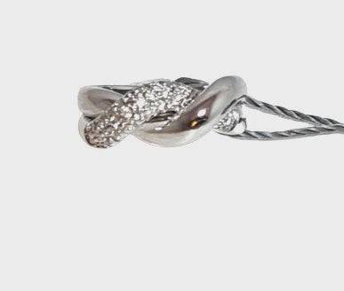 anello oro bianco e diamanti Volteggio di Salvini|bonini-gioielli