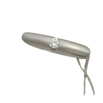 Anello Solitario Diamante Stars con anello in platino e finitura opaca