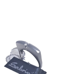 Anello Solitario Diamante Stars con anello in argento, diamante singolo e tag Salvini