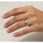 Anello Solitario oro bianco Diamante ct 0,10 Salvini|bonini-gioielli