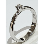 Anello Solitario oro 750/1000 Diamante ct 0,10 Salvini|bonini-gioielli