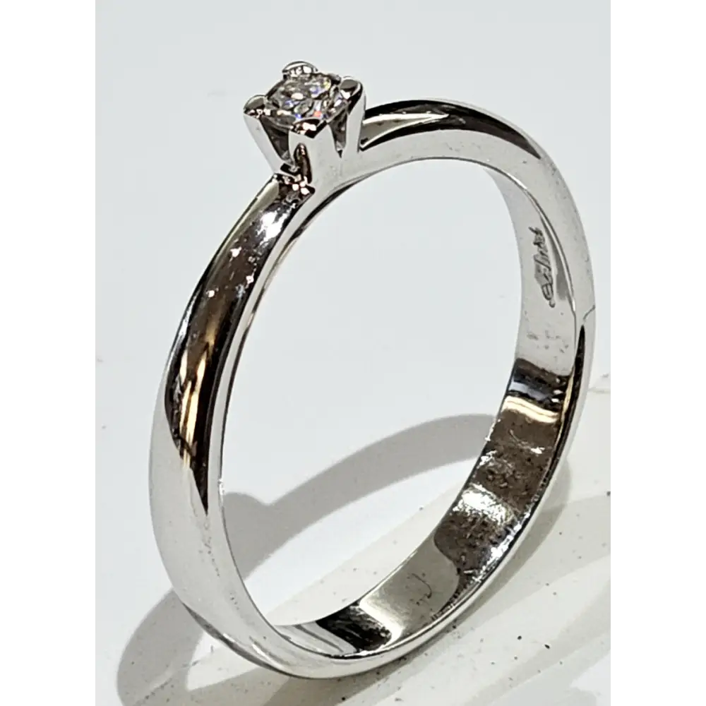 Anello Solitario oro 750/1000 Diamante ct 0,10 Salvini|bonini-gioielli