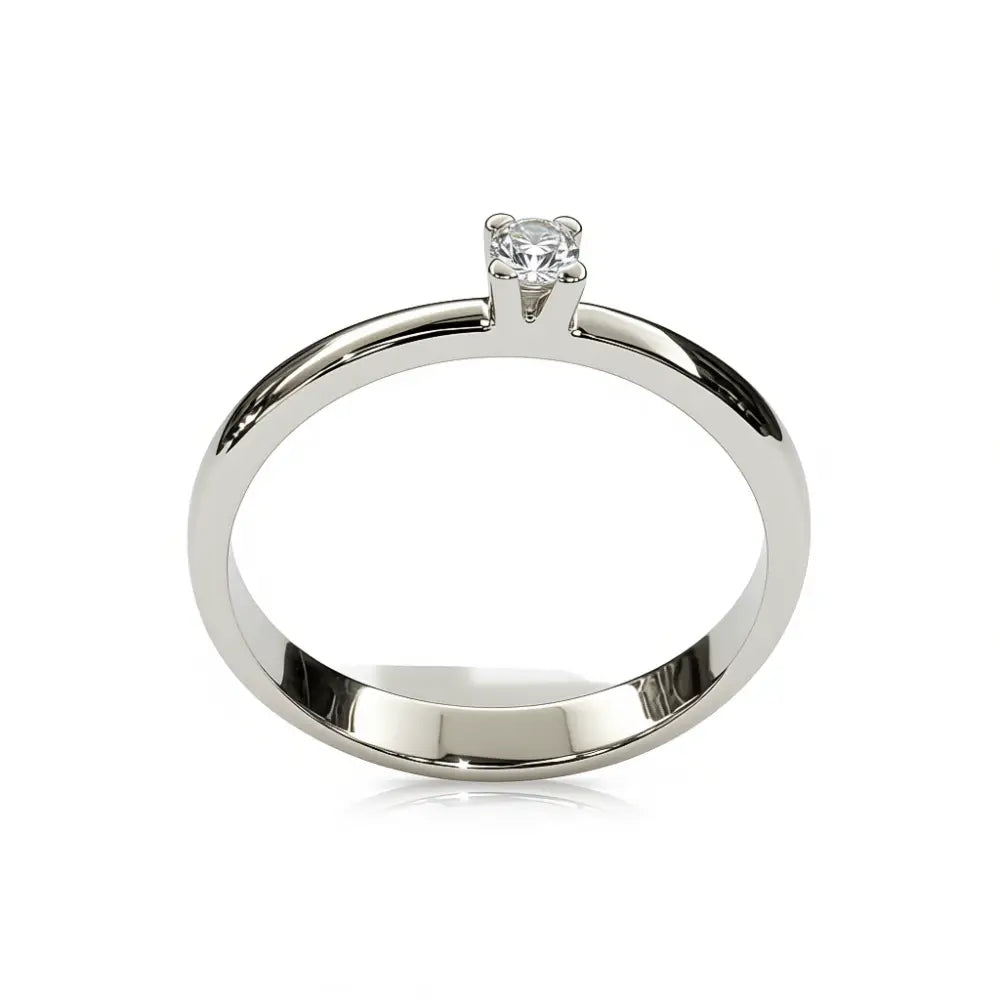 Anello S|bonini-gioielliolitario oro 750/1000 Diamante ct 0,10 Salvini