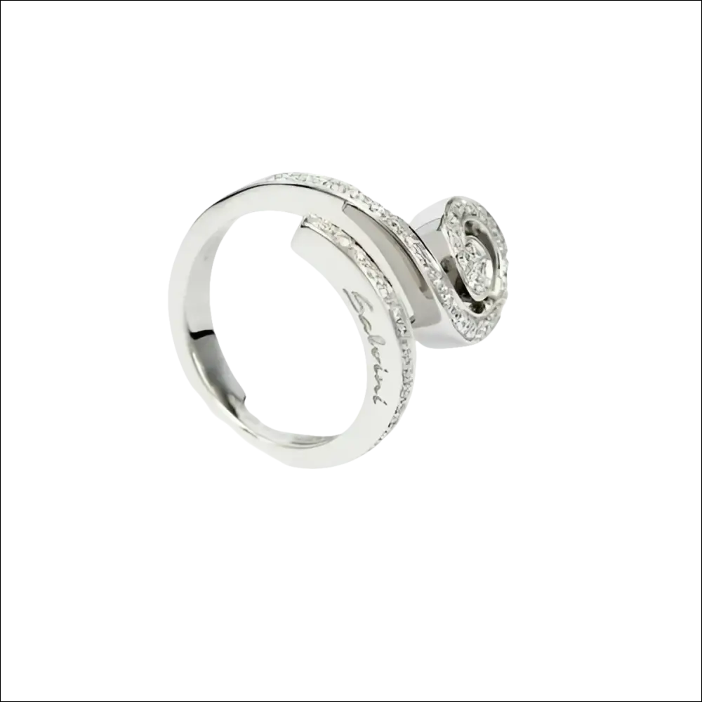 Anello in argento con accenti di diamante Riccio e Capriccio Salvini