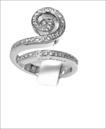 Anello oro e diamanti Riccio e Capriccio Salvini con anello a spirale incastonato di diamanti