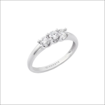 Anello Trilogy Diamanti 0.45 ct ANB 2739 argento con 3 diamanti tondi