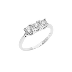 Anello Trilogy Diamanti Comete ANB 2643 argento con tre pietre di diamante