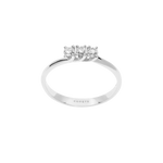 Anello Trilogy Diamanti Valentino Oro Bianco anello in oro bianco con tre diamanti brillanti