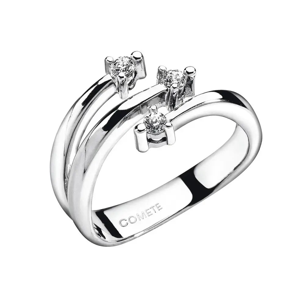 Anello Trilogy Oro e Diamanti ct 0,15 COMETE|bonini-gioielli