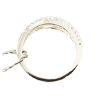 Anello Trilogy Salvini Oro Bianco e Diamanti con fascia eternity in oro bianco o platino e diamanti