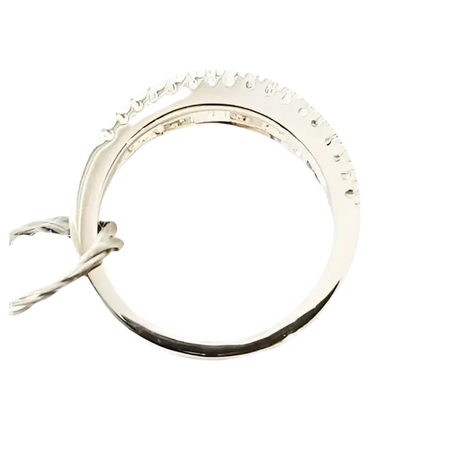 Anello Trilogy Salvini Oro Bianco e Diamanti con fascia eternity in oro bianco o platino e diamanti