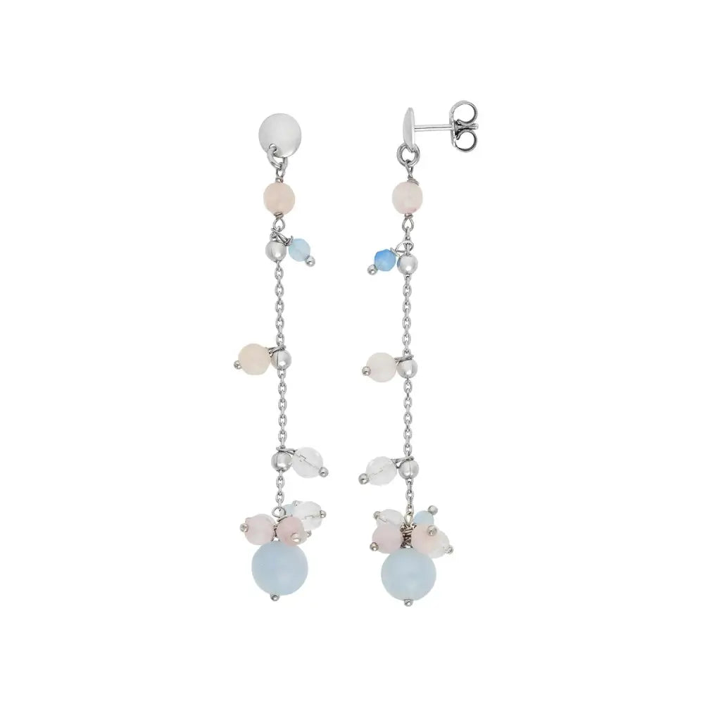 orecchini pendenti argento parure con bracciale argento donna Cromatica Estate BRA 273 COMETE|bonini-gioielli