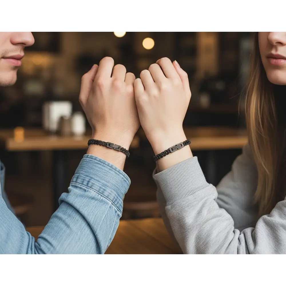 Bracciale argento e zirconi neri WE ARE di COMETE |bonini-gioielli