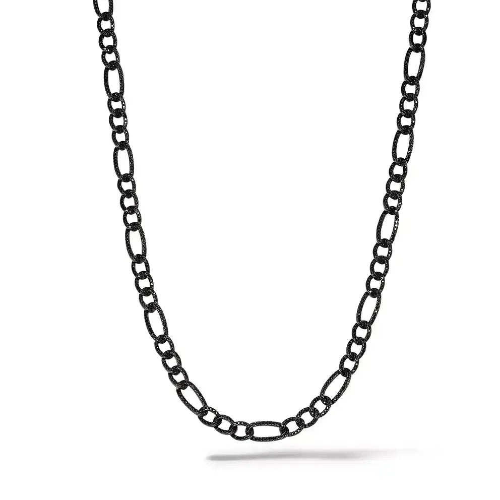 Catena argento, rutenio e zirconi neri WE ARE di COMETE UGL 765|bonini-gioielli