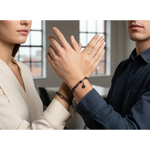 Bracciale argento, rutenio e zirconi neri WE ARE di COMETE UBR 1289|bonini-gioielli