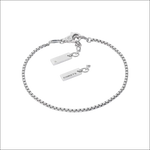 Bracciale Comete chain argento con charms rettangolari incisi comete