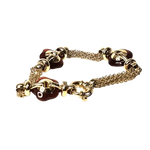 bracciale donna oro giallo 750/1000 e corniole UNOAERRE|bonini-gioielli