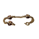 bracciale donna oro giallo 750/1000 e corniole UNOAERRE|bonini-gioielli