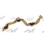 bracciale donna oro giallo 750/1000 e corniole UNOAERRE|bonini-gioielli