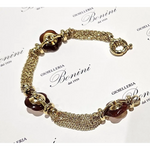 bracciale donna oro giallo 750/1000 e corniole UNOAERRE|bonini-gioielli