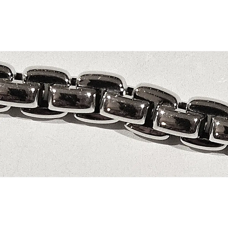 Bracciale Oro bianco 750/1000 unisex tutto tondo - bracciale