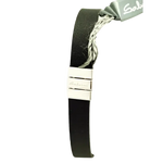 Bracciale in pelle nera con dettagli in metallo argento e targhetta SALVINI Cruise