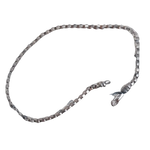Collana a catena a scatola in argento con chiusura a moschettone di STELLA MILANO