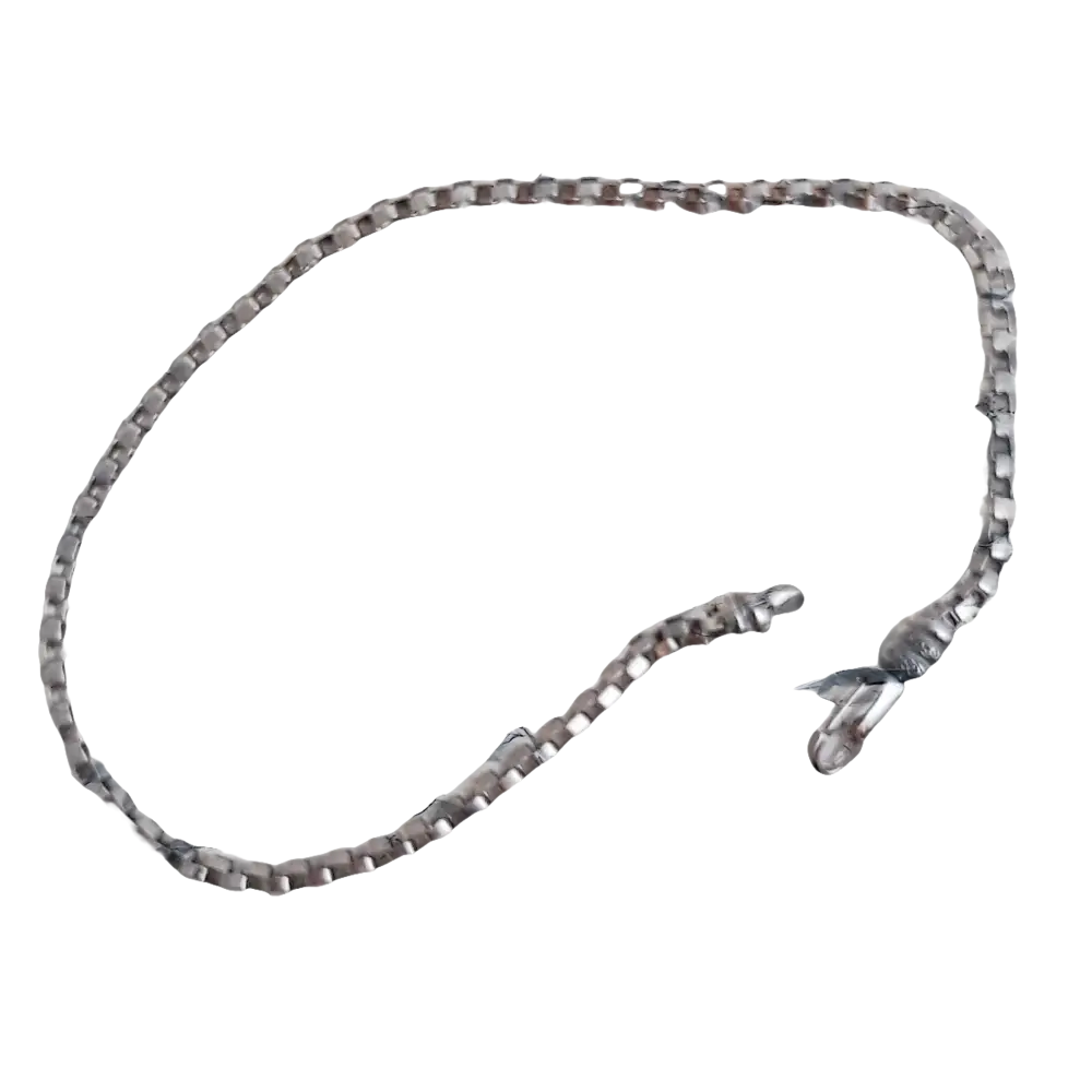 Collana a catena a scatola in argento con chiusura a moschettone di STELLA MILANO