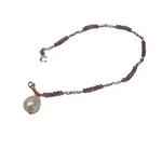 Bracciale oro con ametiste e perla COMETE GIOIELLI BRP 148 - Gioielleria Bonini