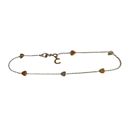Bracciale in argento con charm a forma di cuore, Comete Gioielli BRT 185